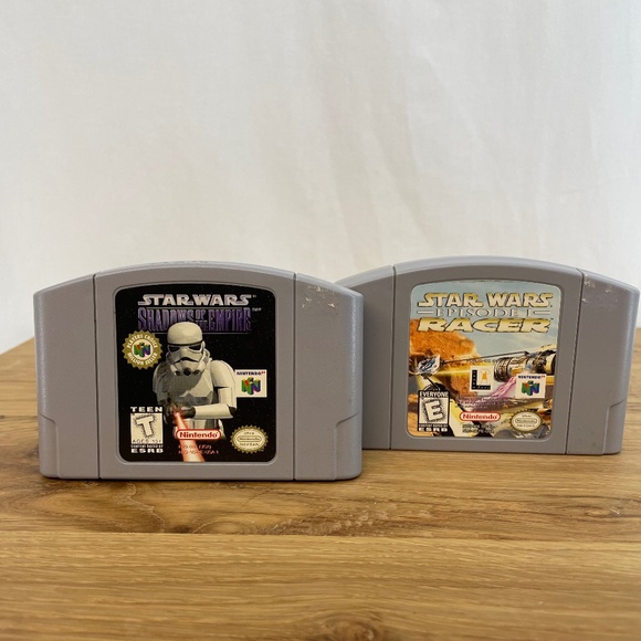 Nintendo Other - Star Wars Shadow of the Empire AND Racer Episode 1 Nintendo 64 Games Only-TESTED